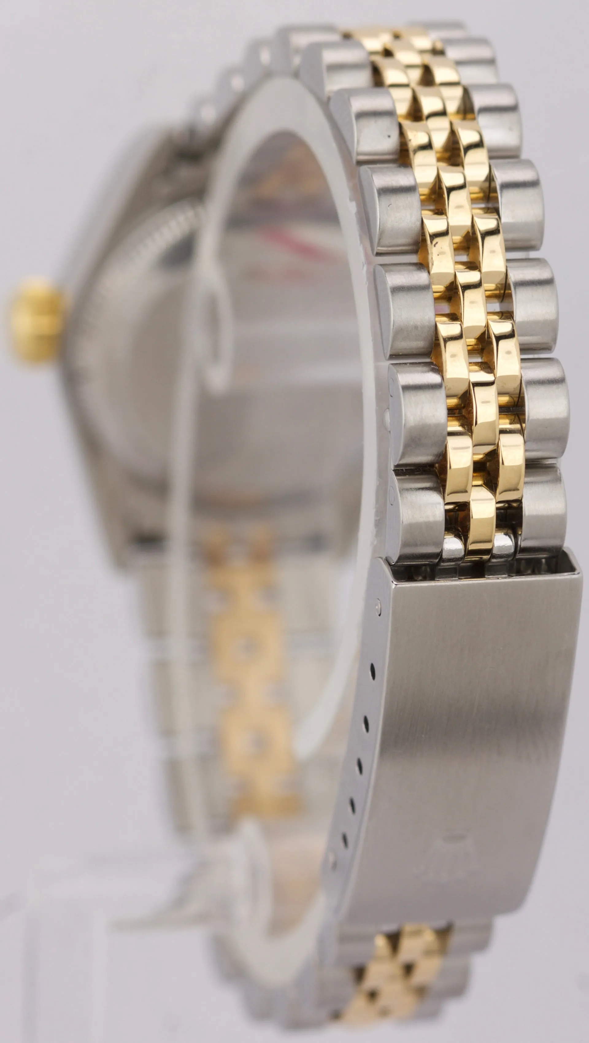 Ladies Rolex Oyster Perpetual 24mm Silver Patina 67193 Two-Tone Jubilee Watch