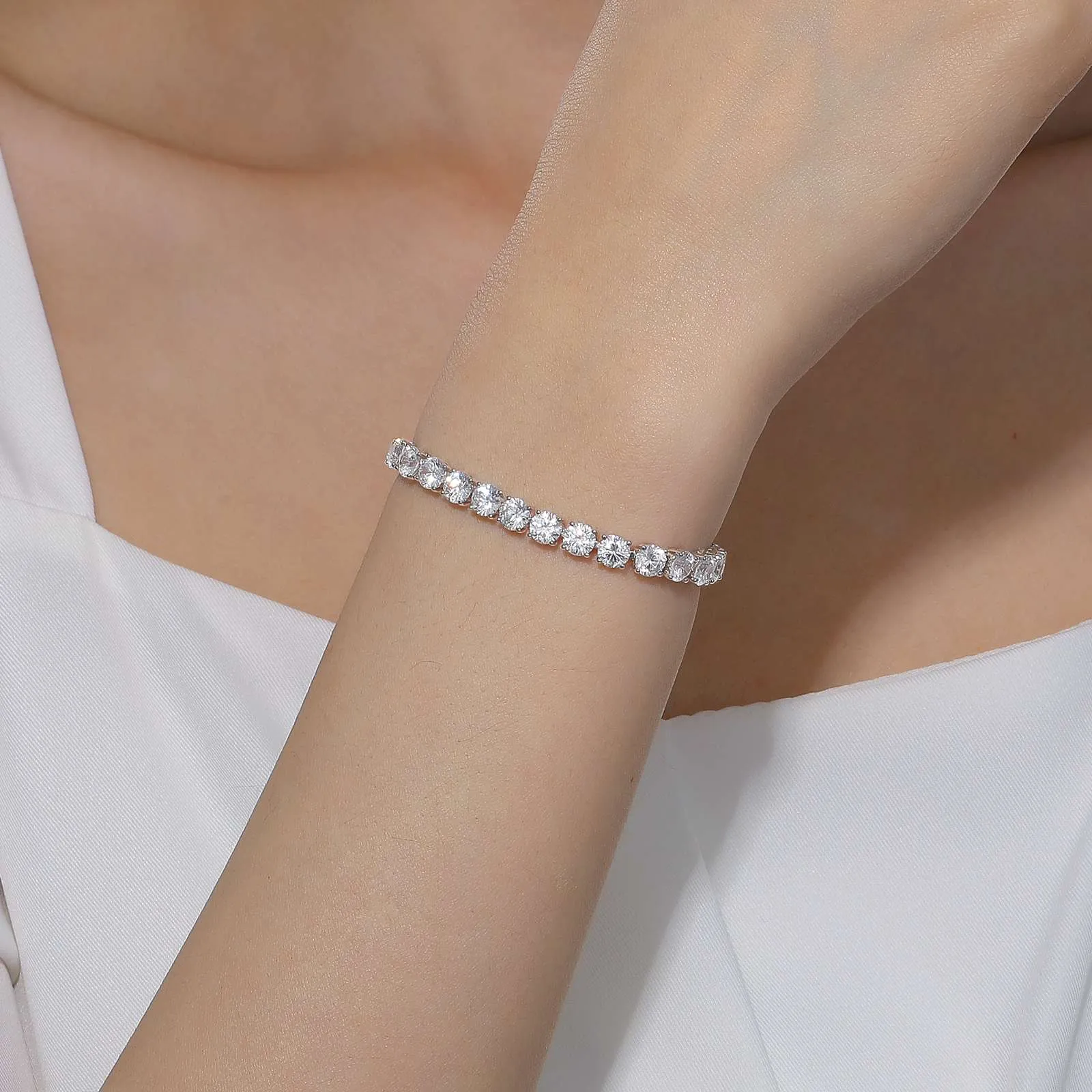 Lafonn Classic Large Round Cut Tennis Bracelet