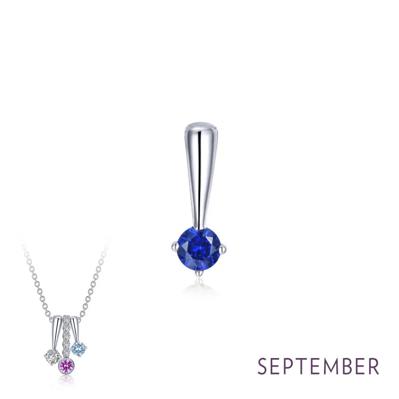 Lafonn September Birthstone Love Pendant