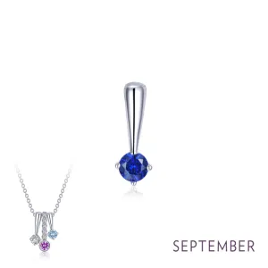 Lafonn September Birthstone Love Pendant
