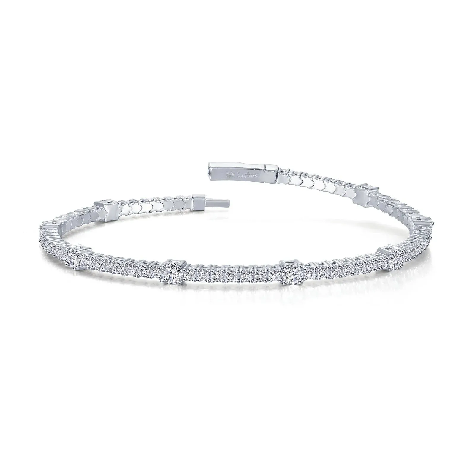Lafonn Simulated Diamond Station Flexible Tennis Bracelet B0196CLP68