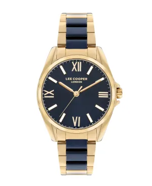 Lee Cooper Women's 34 MM Gold Analog Green Dial Watch – LC07873.270