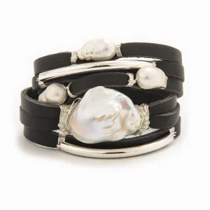 Lively Leather Shred Bracelet