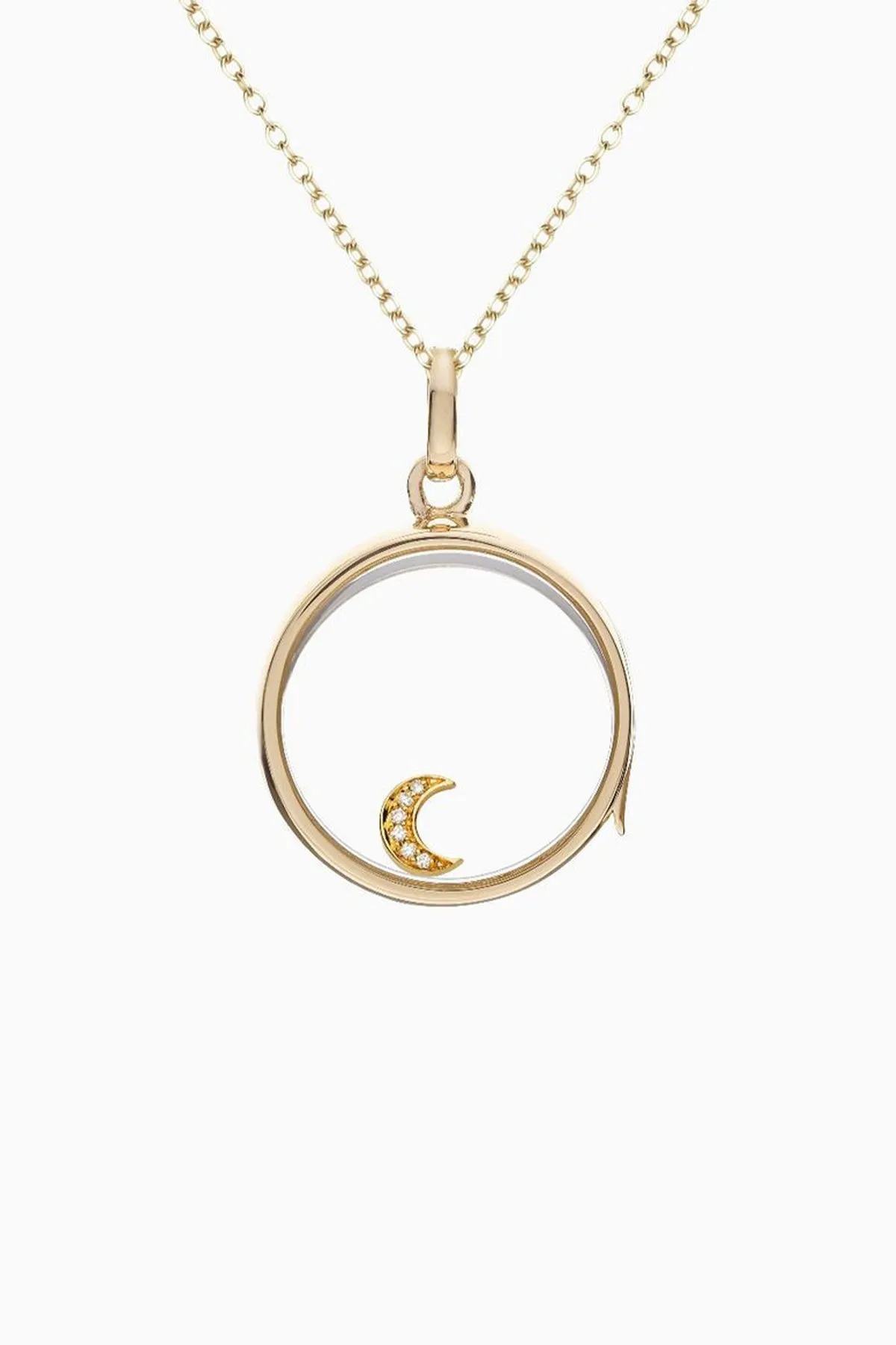 LOQUET LONDON | DIAMOND MOON CHARM