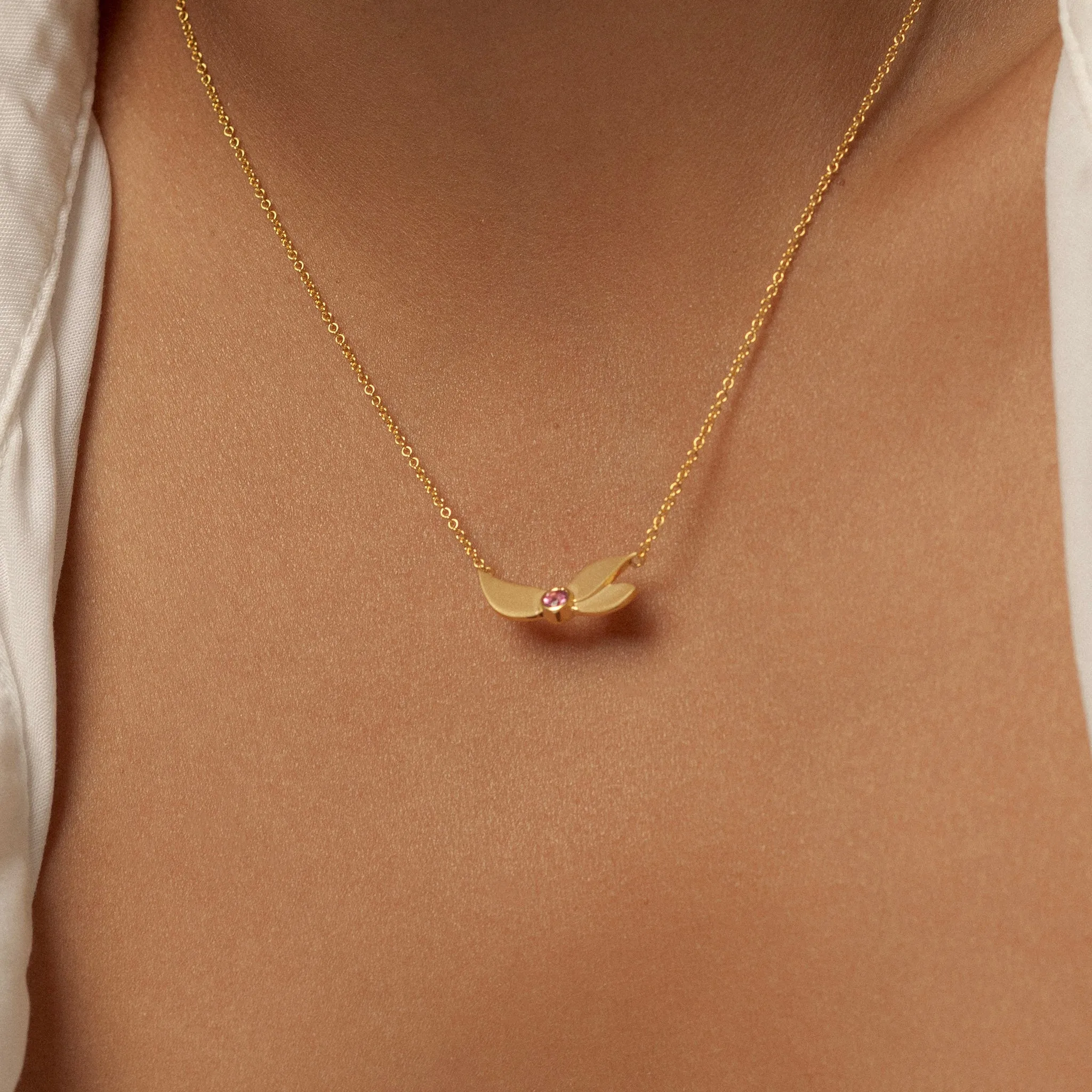 Lotus Pendant Necklace