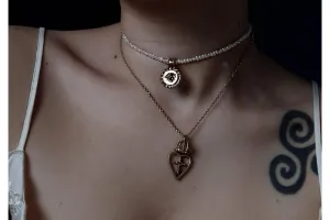 Lover's Eye Spiritual Necklace Choker. A love Gift.