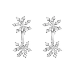 Luminus Diamond Cluster Stud Earrings