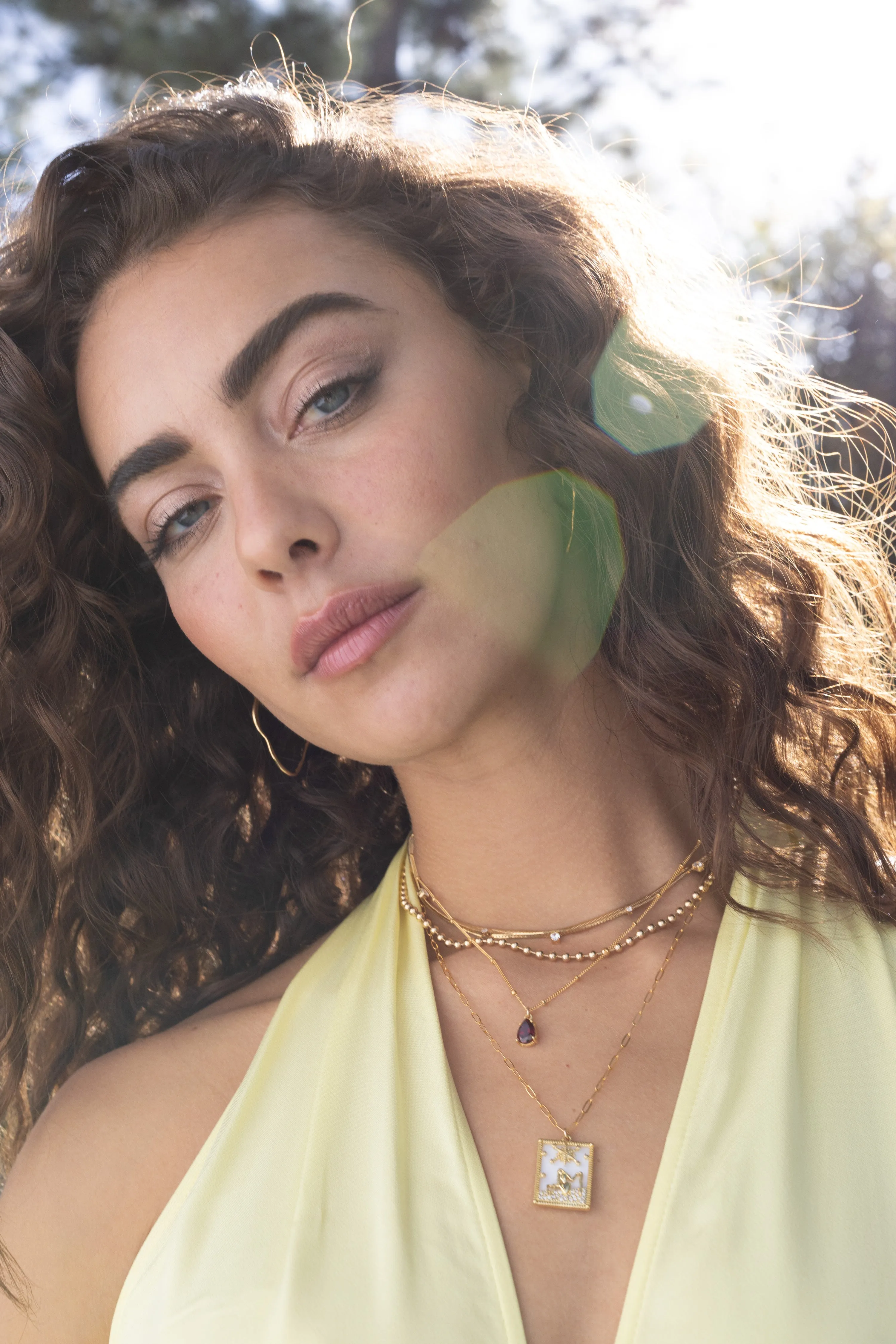 LUX Ruby Teardrop Necklace