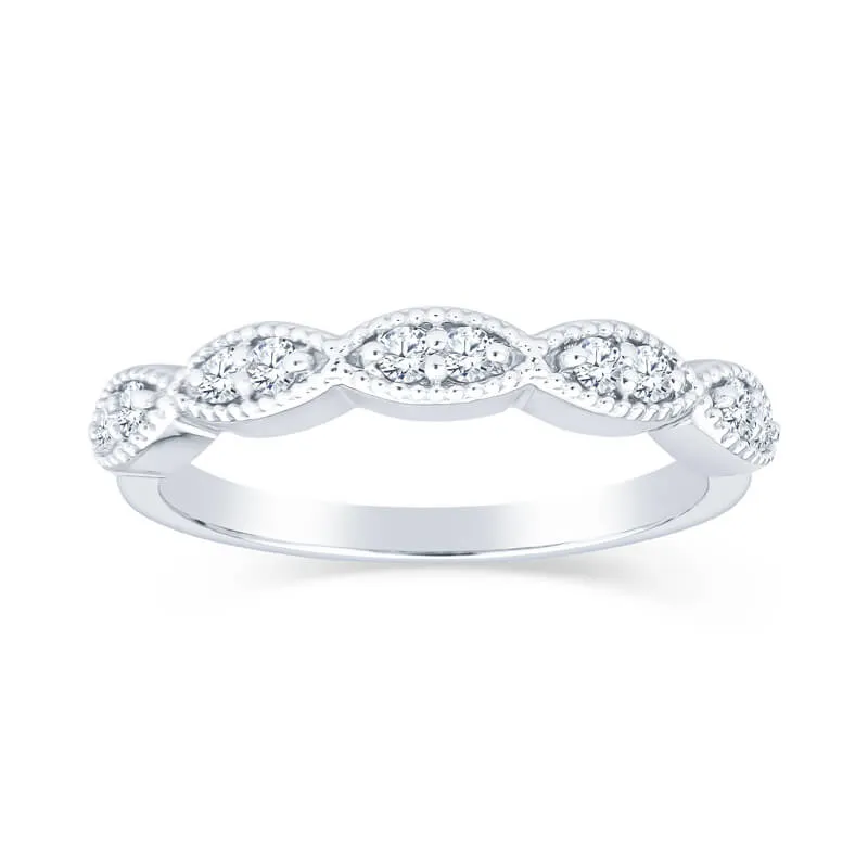 Marquis Vintage Style Diamond Band