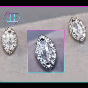 Marquise Diamond Earrings | marquise diamond ear studs