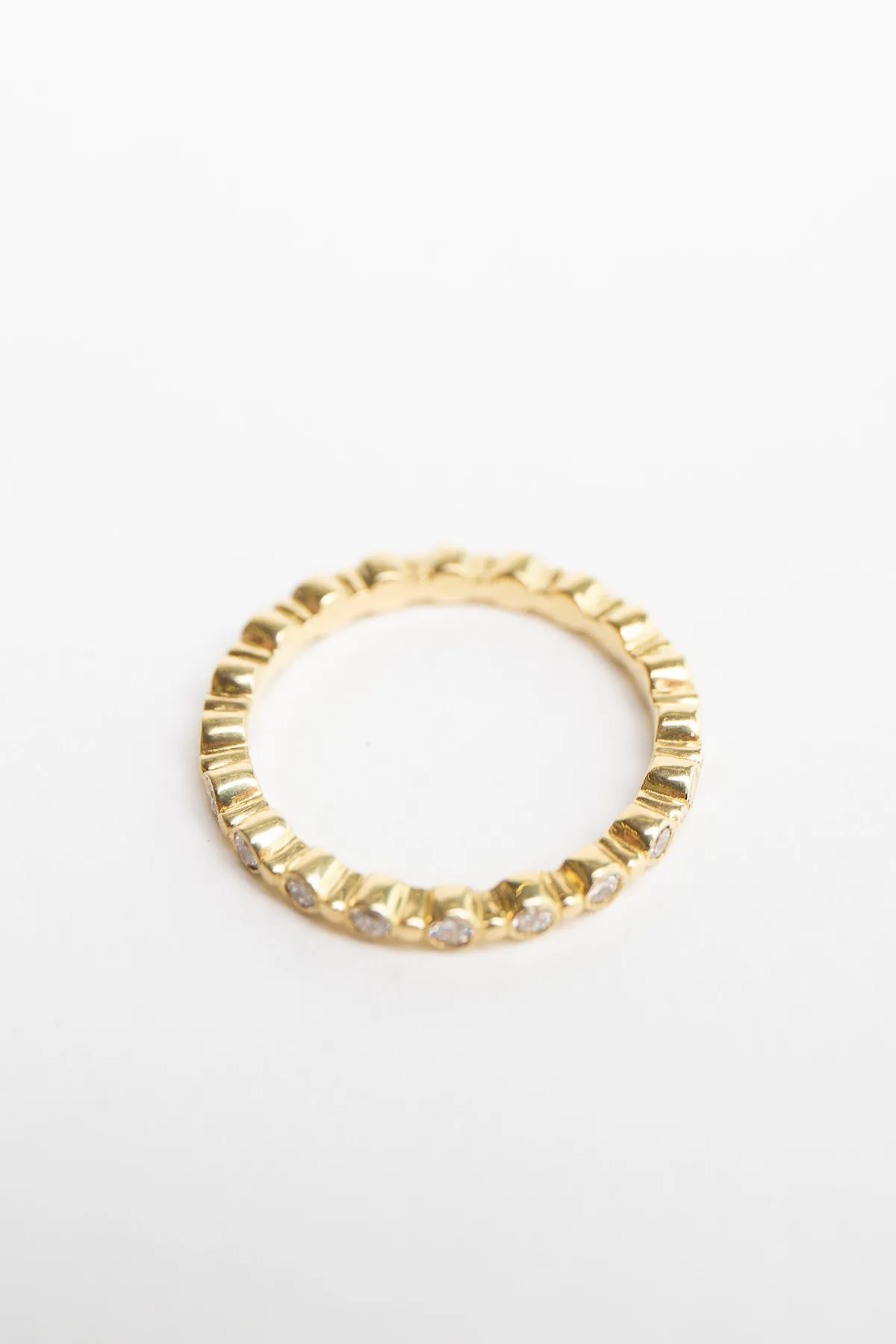 MAUD JEWELRY | 18K GOLD 30 DIAMOND STACK RING