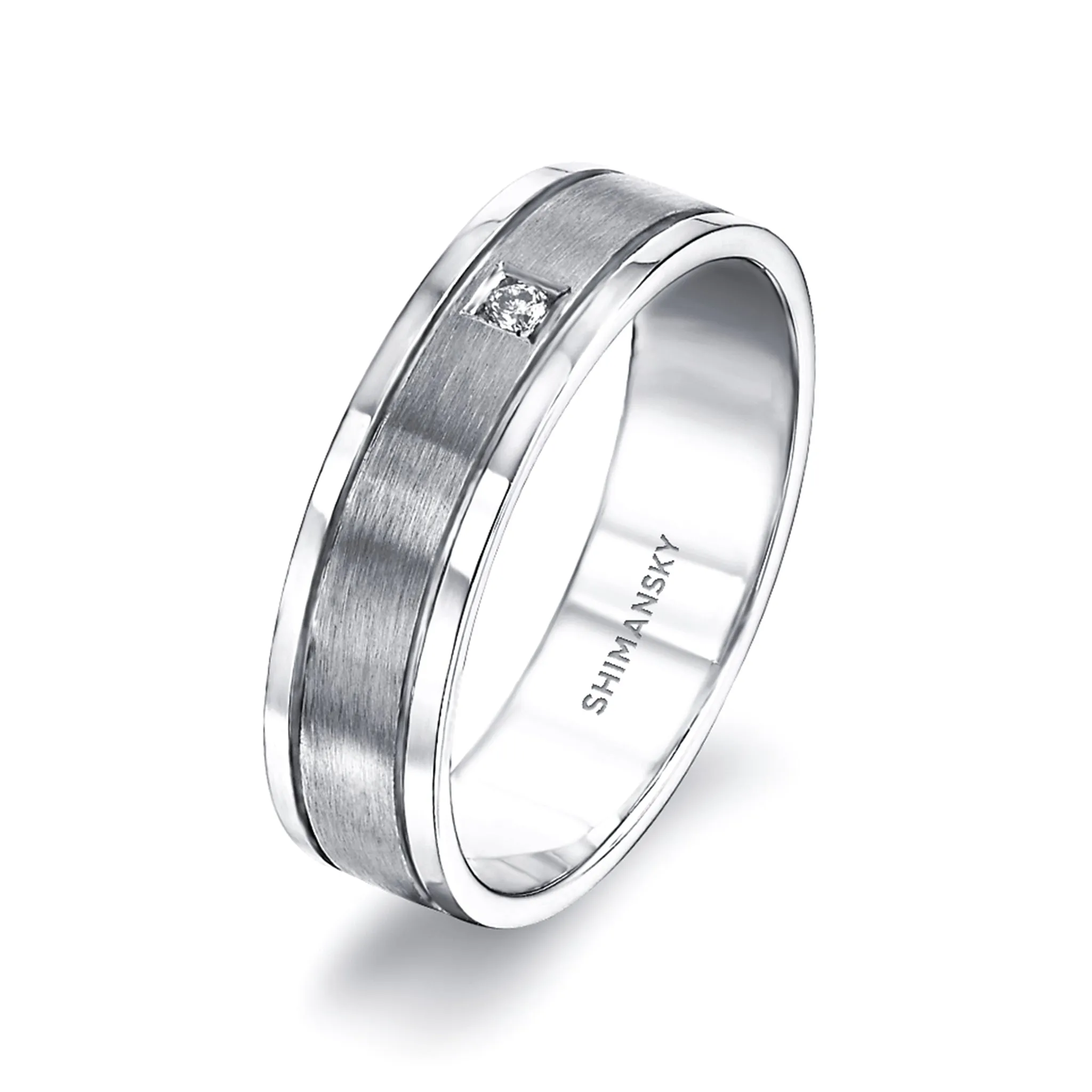 Max-Line Diamond Wedding Band