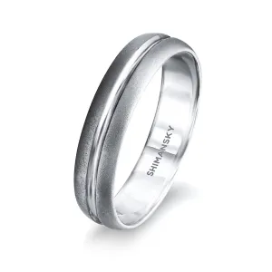 Max-line Single Groove Rounded Wedding Band