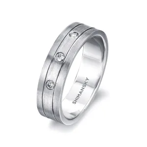 Max-Line Trio Diamond Wedding Band