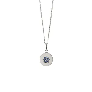 Meadowlark Violet Necklace - Sterling Silver & Blue Sapphire