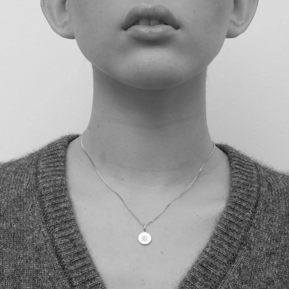 Meadowlark Violet Necklace - Sterling Silver & Blue Sapphire