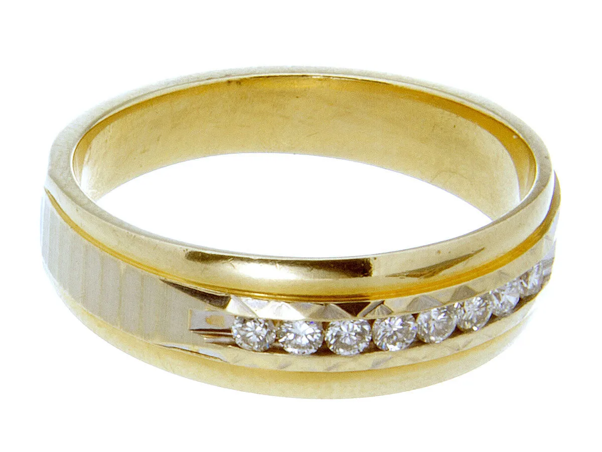 Men's 1/4ct Diamond Wedding Band