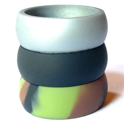 Men's 8mm Camo Combo Silicone Bands, Size 12 (91629)
