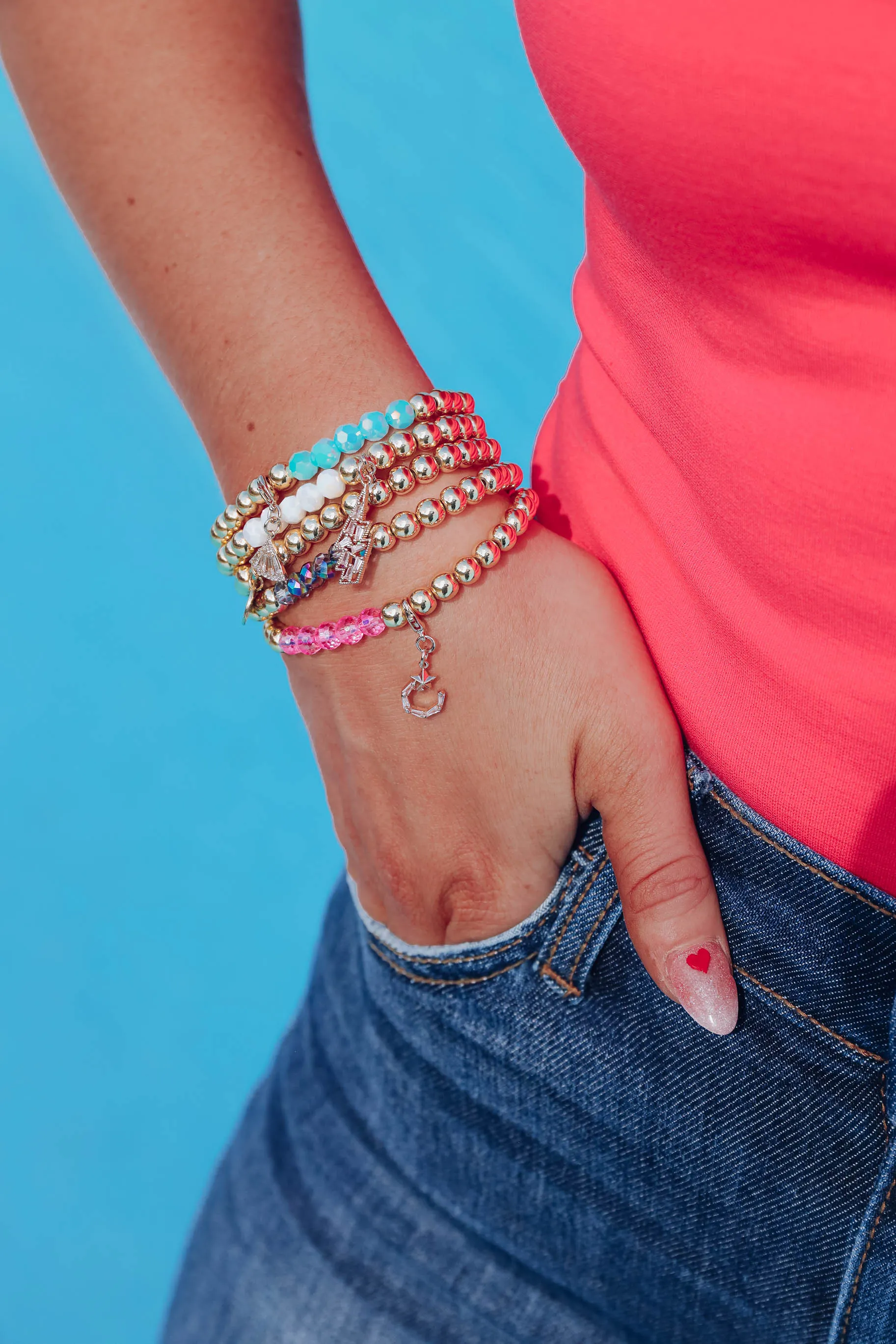 Mineral Bracelet Stack by Erimish - Rainbow
