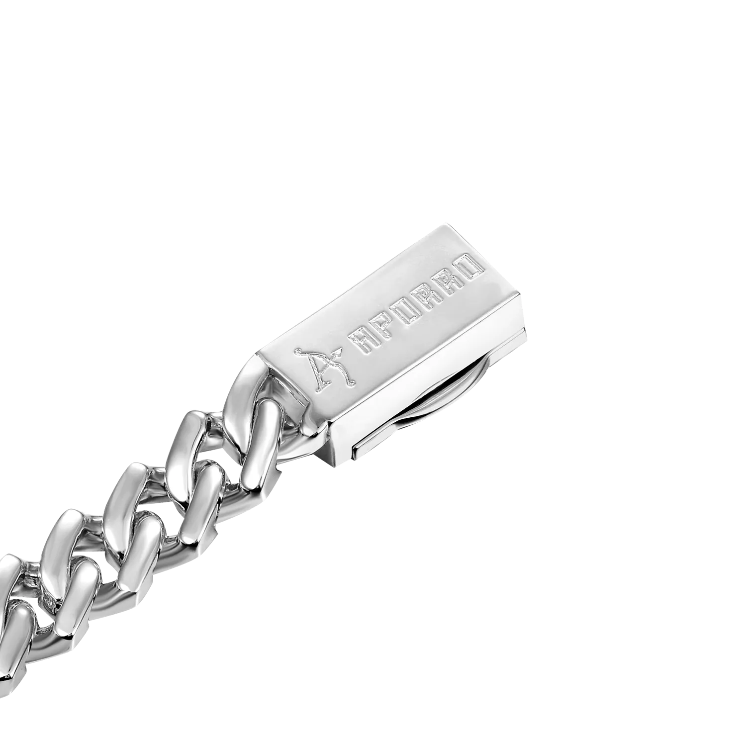 Moissanite Plain Gold Prong Cuban Link Bracelet - 8mm