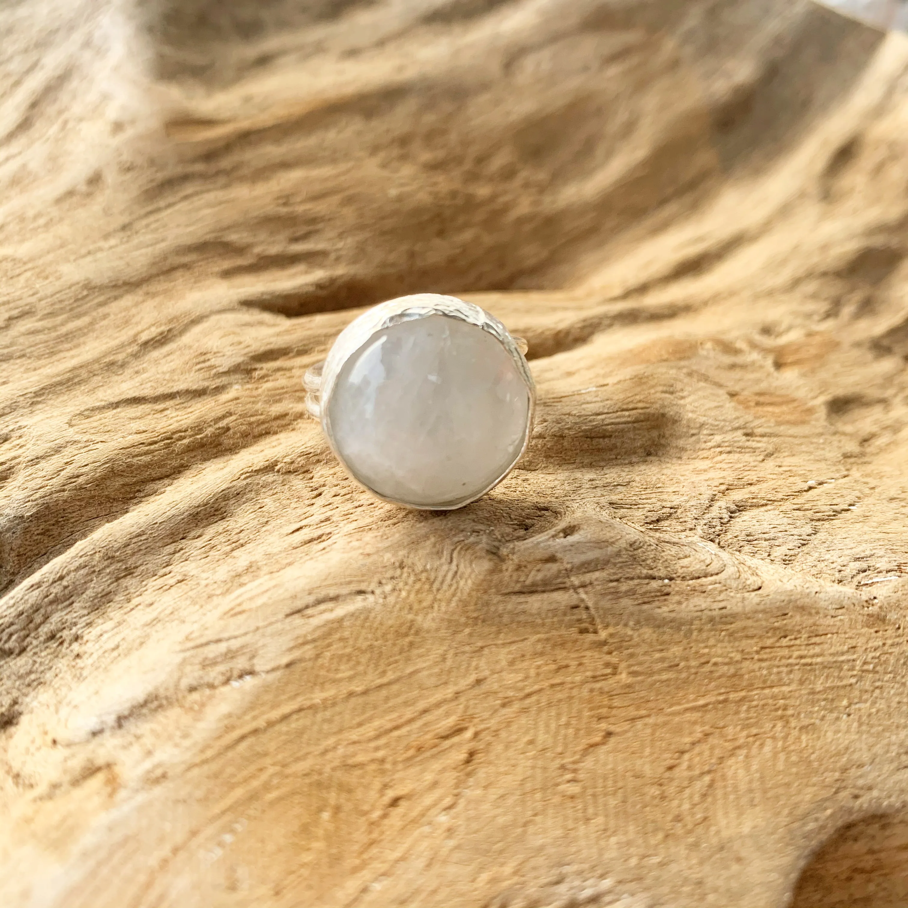 Moonstone Ring in Silver