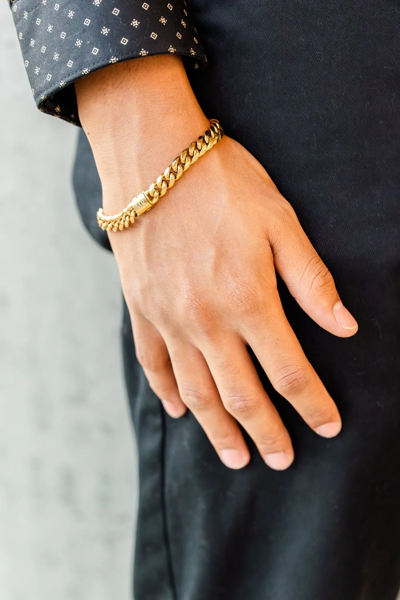 Mr. And Mrs. Cuban Link Bracelet Set Wedding Gift