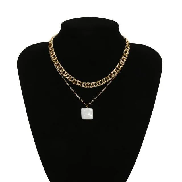 Multi Layered Pearl Choker