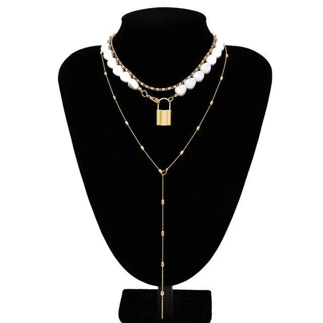 Multi Layered Pearl Choker