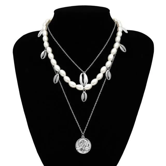 Multi Layered Pearl Choker