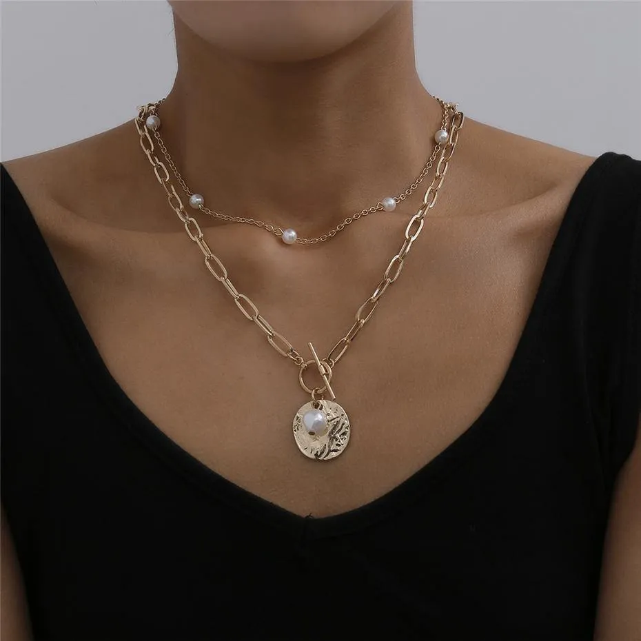 Multi Layered Pearl Choker