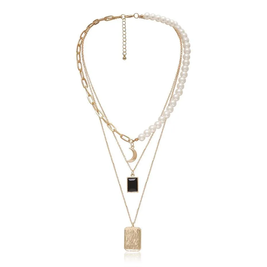 Multi Layered Pearl Choker