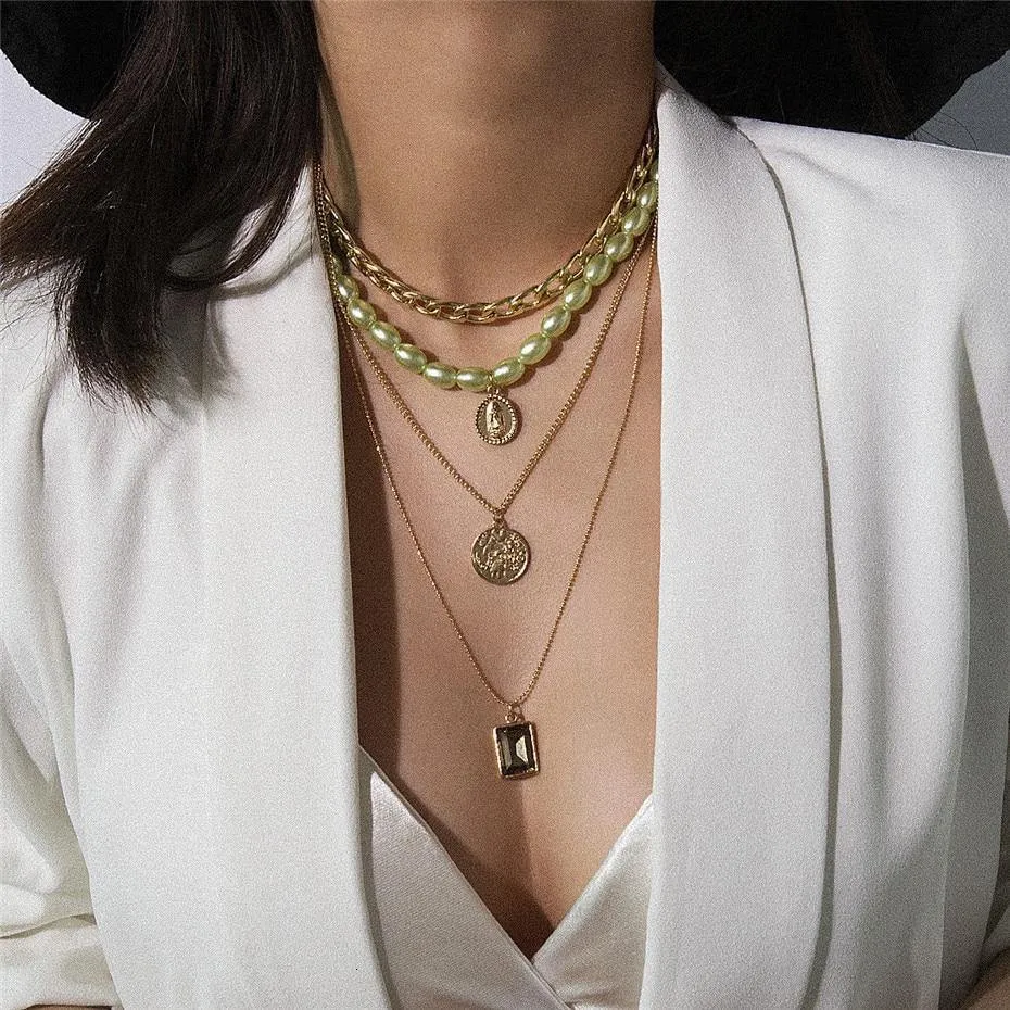 Multi Layered Pearl Choker