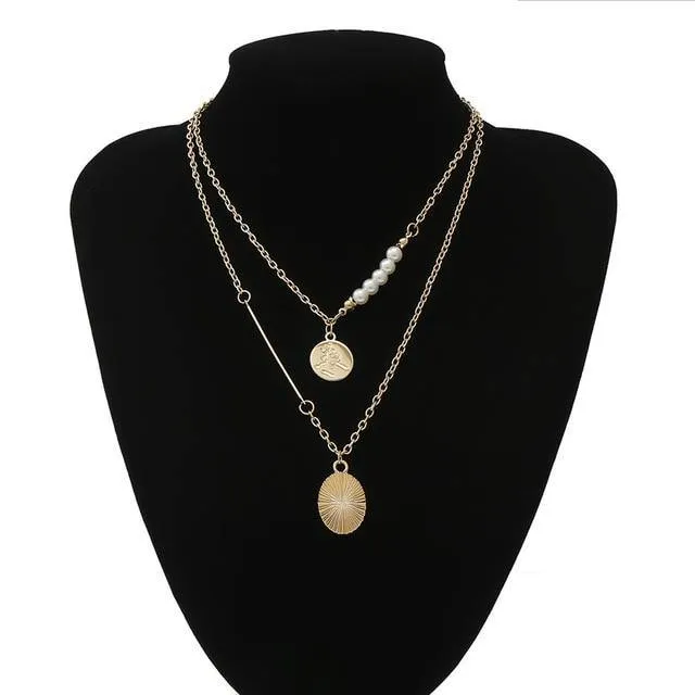 Multi Layered Pearl Choker