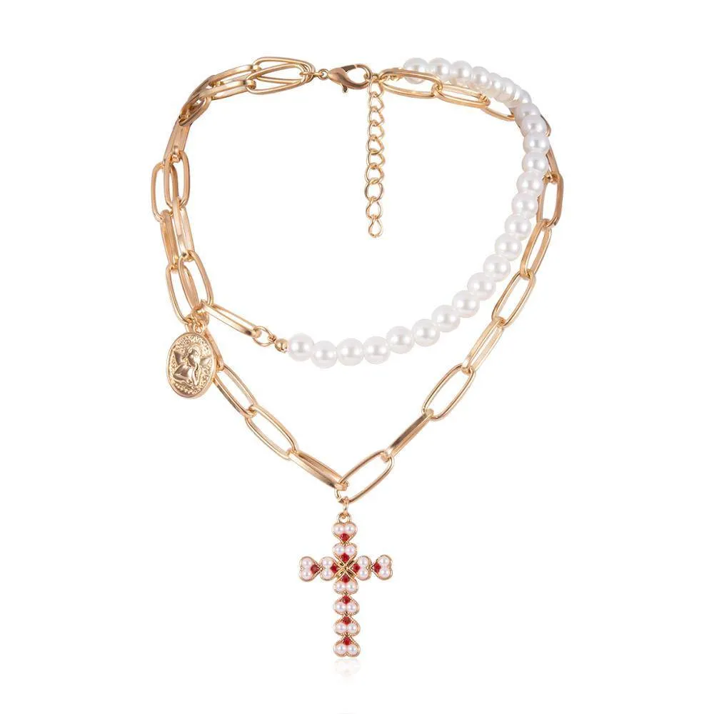 Multi Layered Pearl Choker