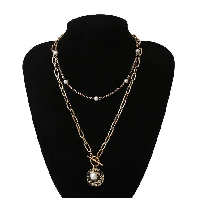 Multi Layered Pearl Choker