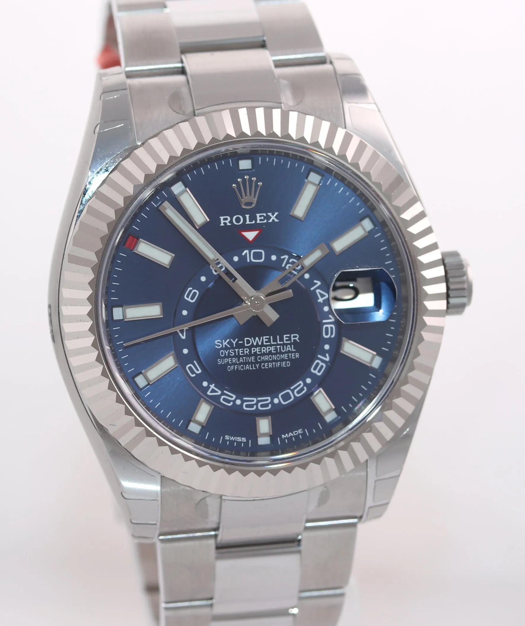 NEW NOVEMBER 2020 Rolex Blue Sky-Dweller White Gold 42mm 326934 Watch Box