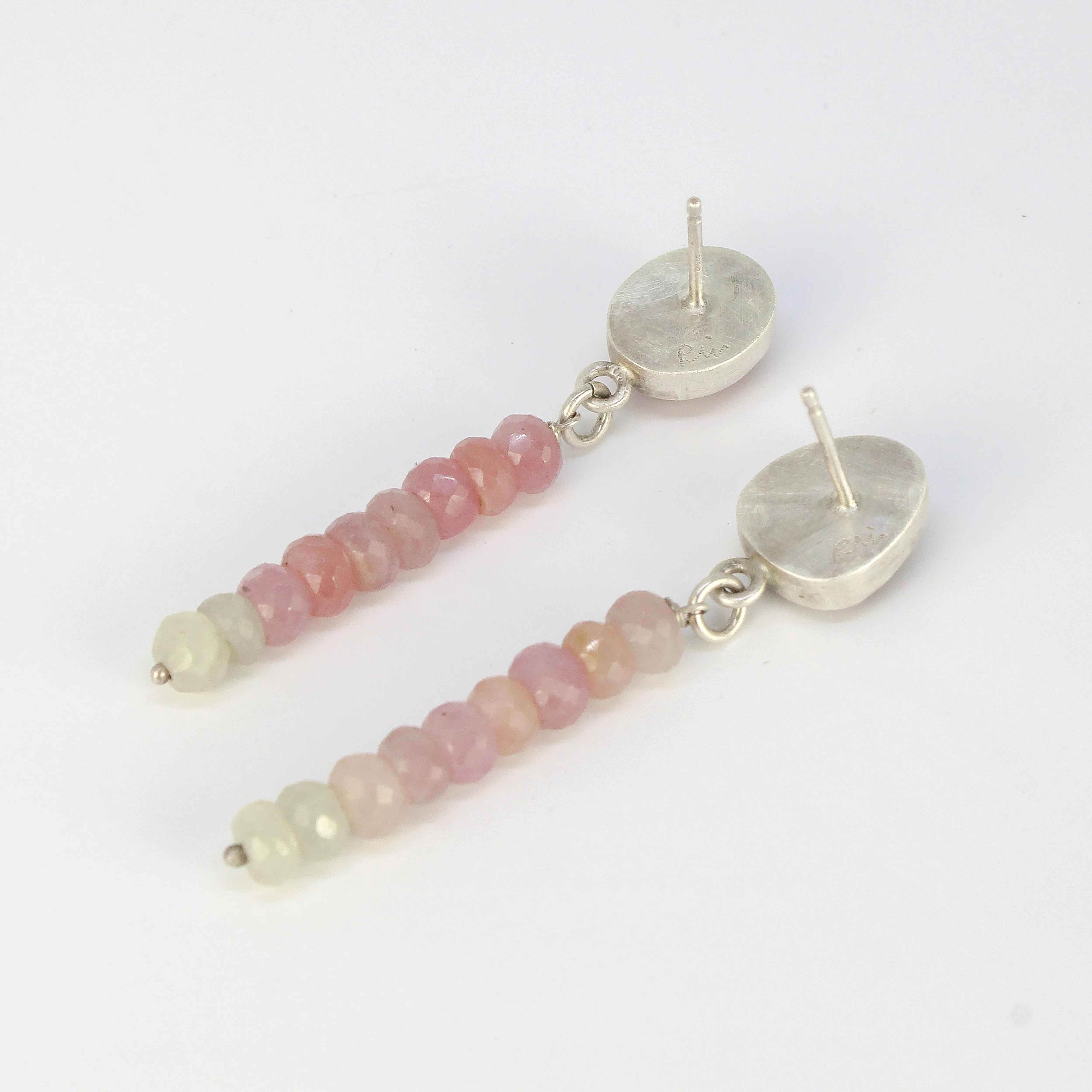 NEW! Ruby and Sapphire Earrings by Rina Young