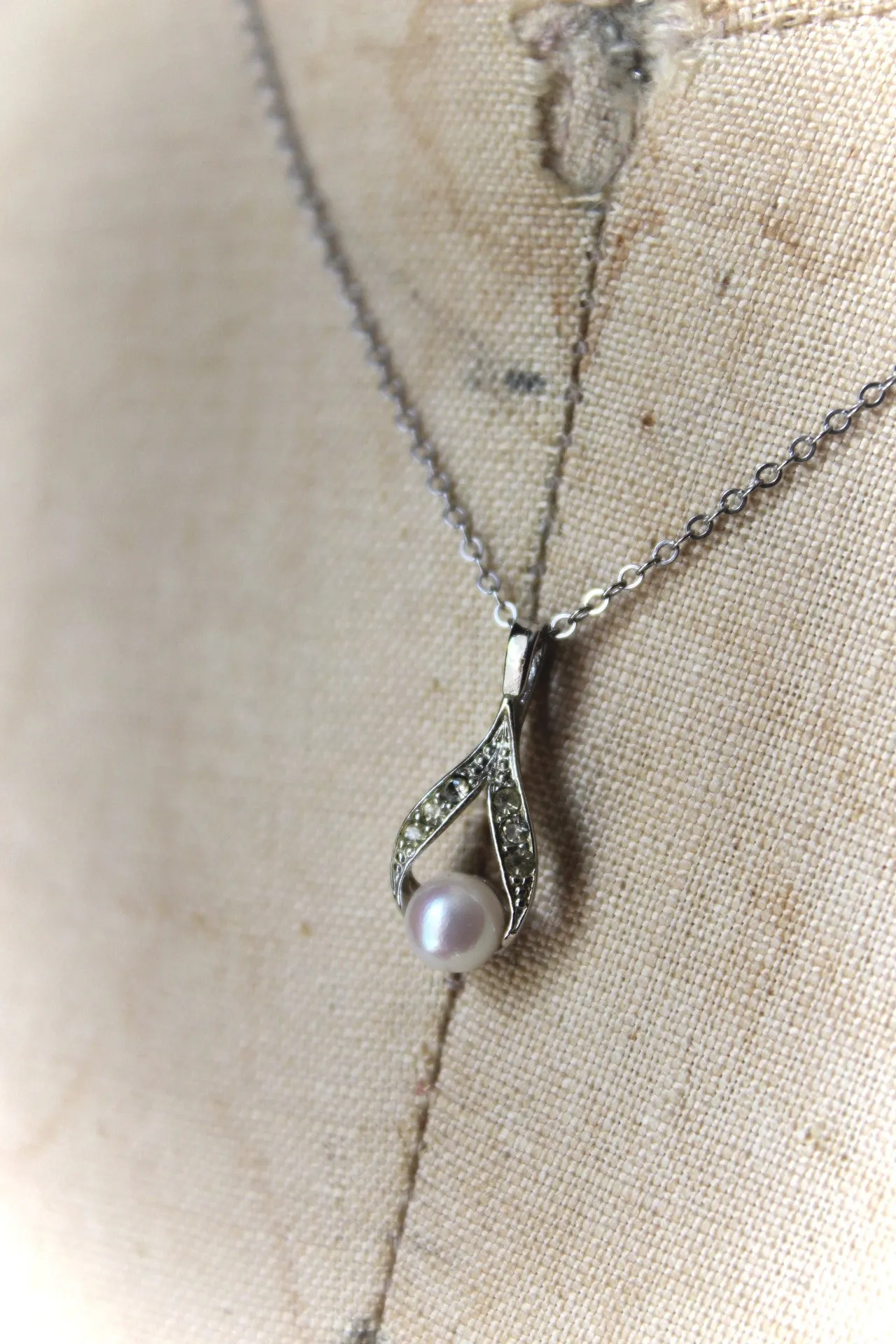 Nine Daughters  |  Set of 3 Vintage Faux Pearl Necklaces.