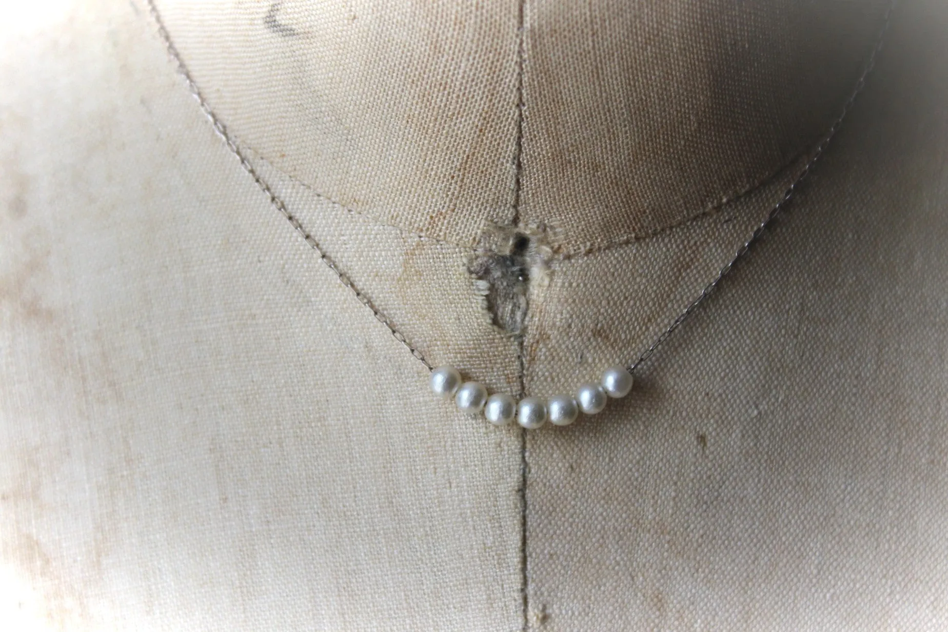 Nine Daughters  |  Set of 3 Vintage Faux Pearl Necklaces.