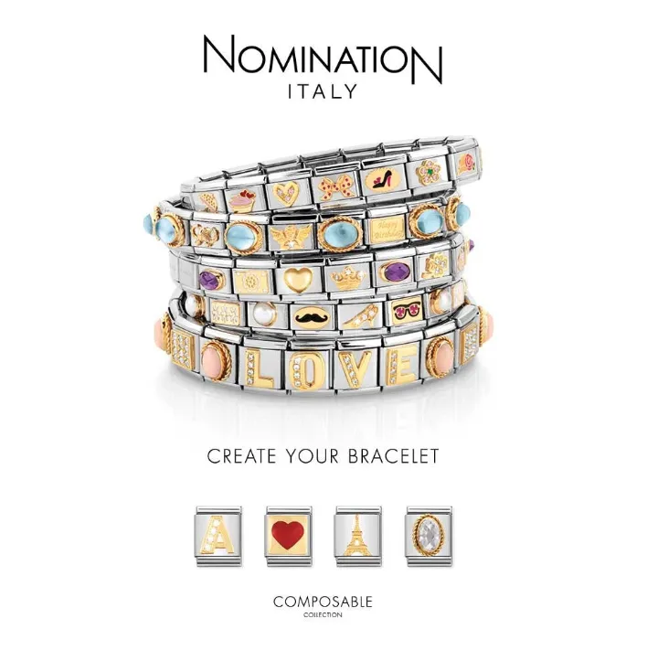 Nomination Yellow Gold Milleluci Hand Of Fatima Bracelet