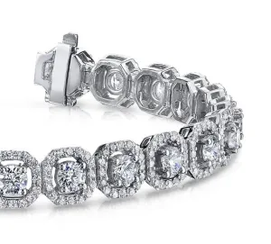 Octagon Red Carpet Lab-Grown Diamond Bracelet with 4.94 ct.(finished) 1mm, 3mm