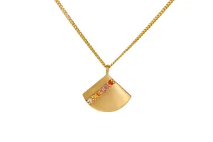 OMBRE STRIPE FAN PENDANT