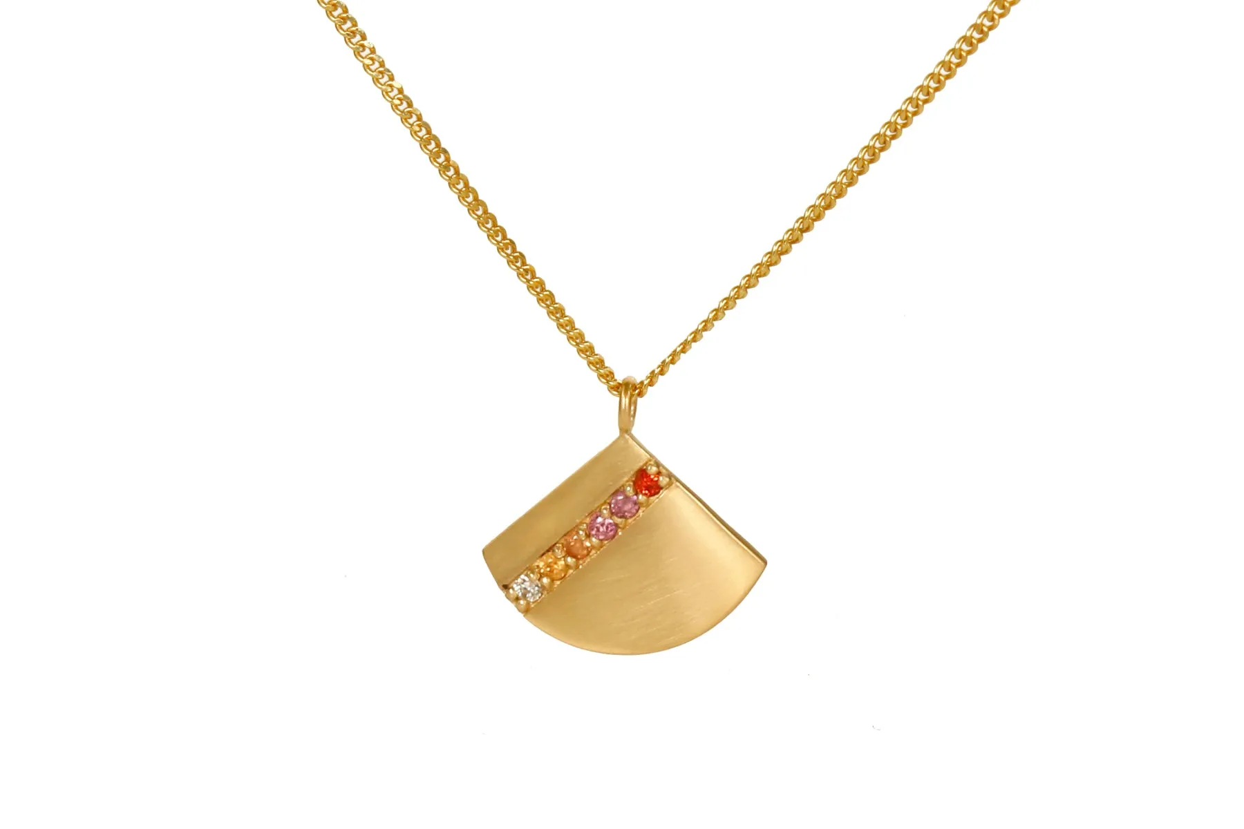 OMBRE STRIPE FAN PENDANT