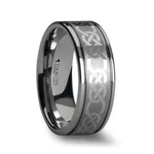 Palatine Laser Engraved Tungsten Band