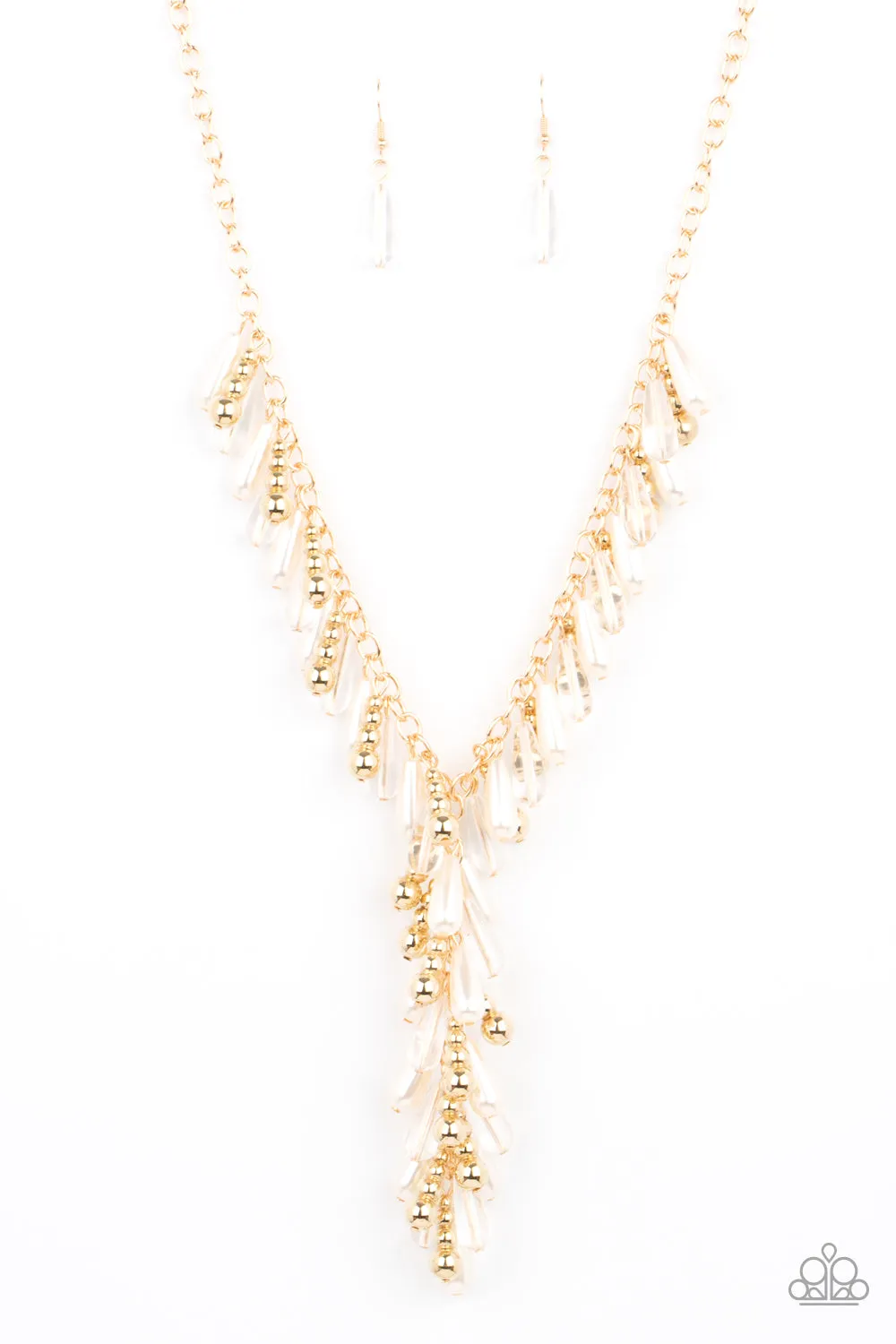 Paparazzi Dripping With DIVA-ttitude - Gold Necklace