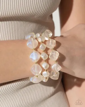Paparazzi Glittery Gala - Gold Bracelets