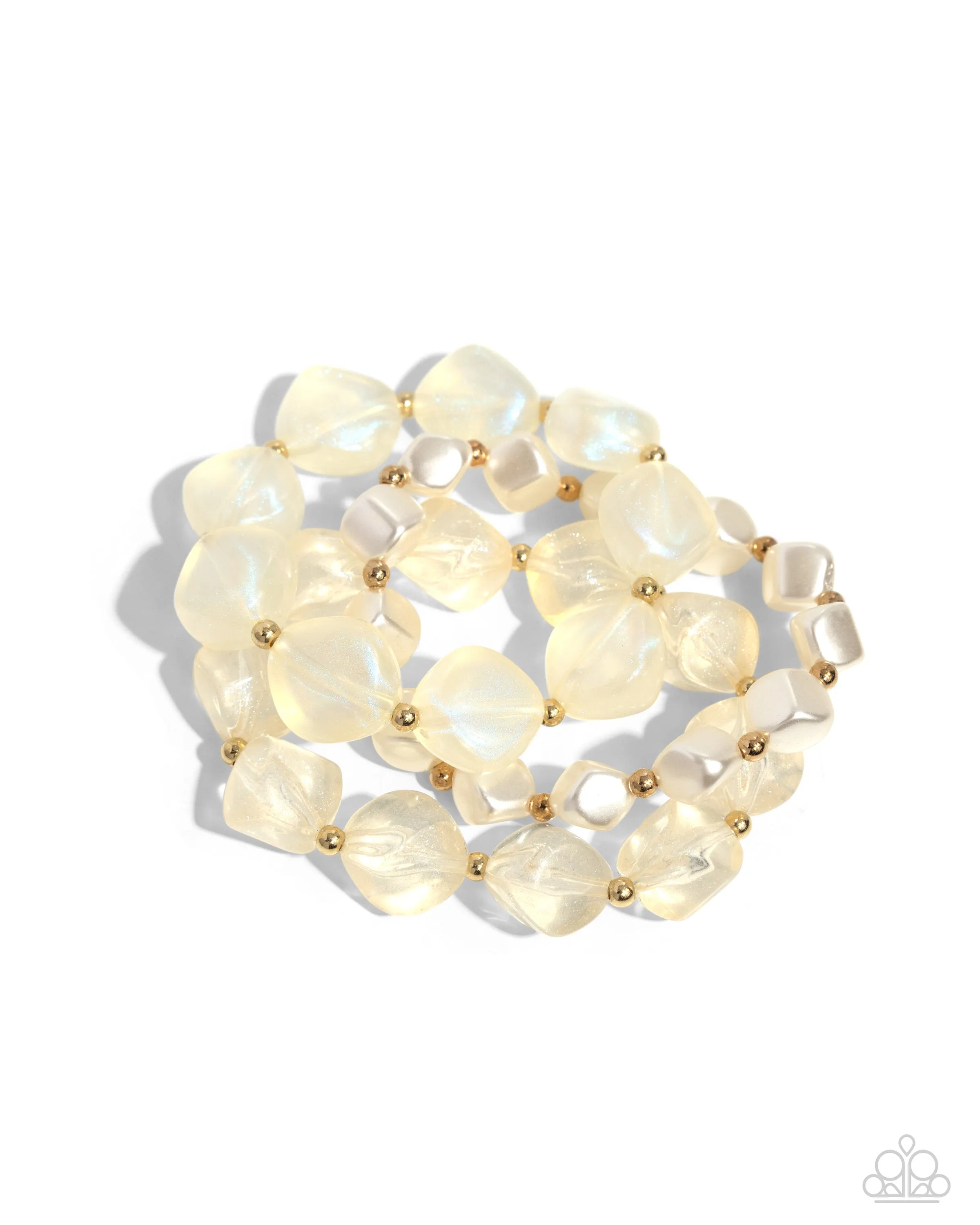 Paparazzi Glittery Gala - Gold Bracelets