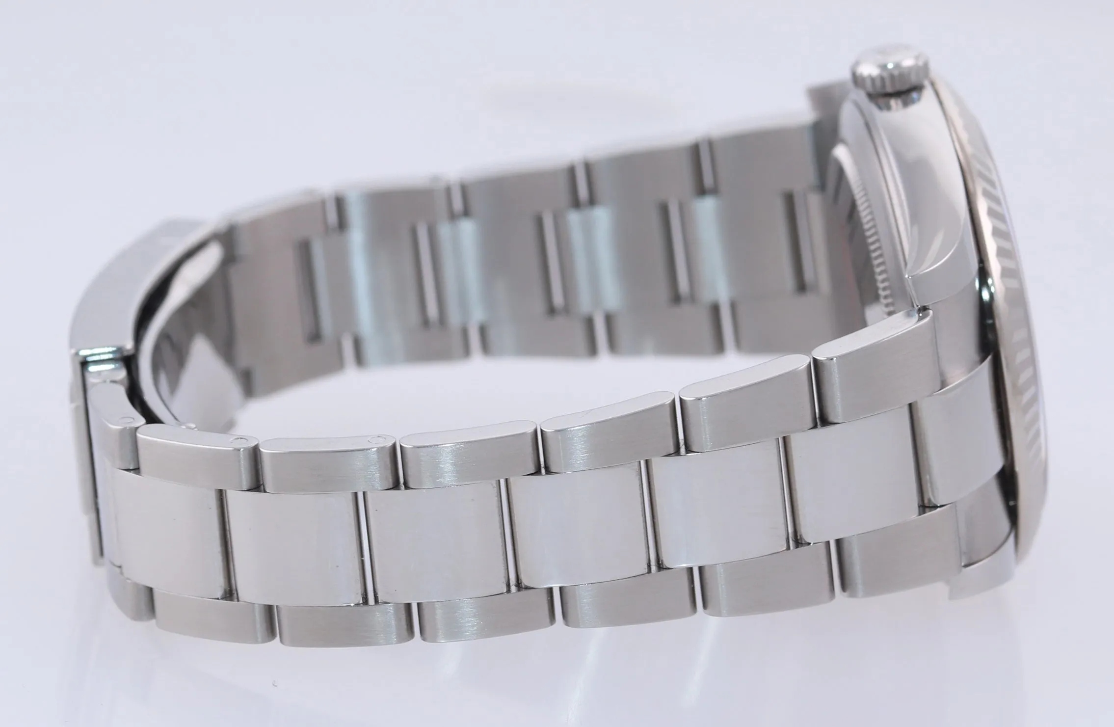 PAPERS NEW Rolex DateJust 41 126334 Blue Stick Steel White Gold Fluted Watch Box
