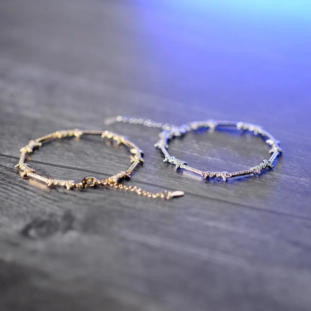 Pave Barbed Wire Bracelet