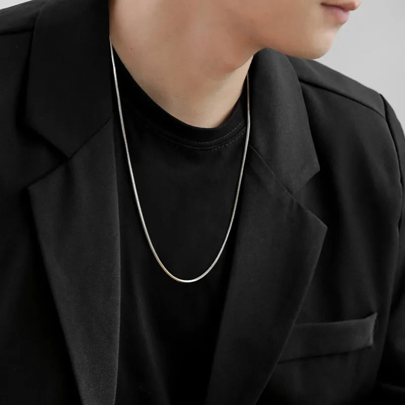 Pearl Rhinestones Necklace For Men